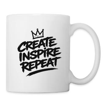 Create Inspire Repeat  - Tasse - Weiß - Rechts
