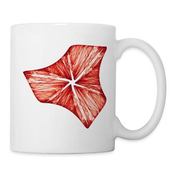 Purpurroter Lichtakzent - Tasse - Weiß - Rechts