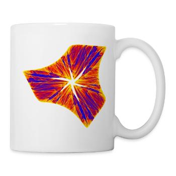 Faszinierende Farbenfusion - Tasse - Weiß - Rechts
