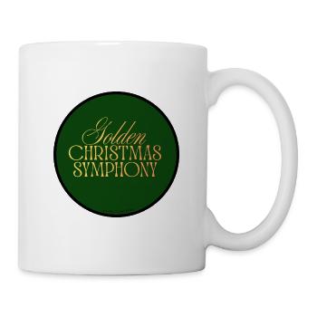 Goldene Weihnachtssymphonie - Tasse - Weiß - Rechts