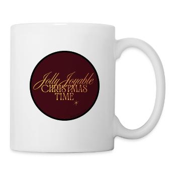 Fröhliche, fröhliche Weihnachtszeit - Tasse - Weiß - Rechts
