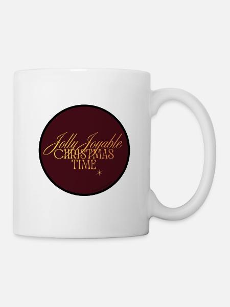 Fröhliche, fröhliche Weihnachtszeit - Tasse - Weiß