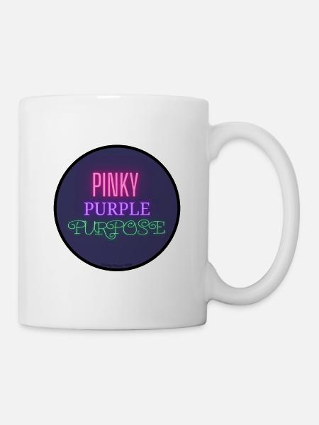 Pinky_Purple_Purpose - Tasse - Weiß