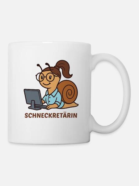 SCHNECKRETÄRIN - Tasse - Weiß