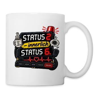 Neonstatus Innerlich Puls Kaffee - Tasse - Weiß - Rechts