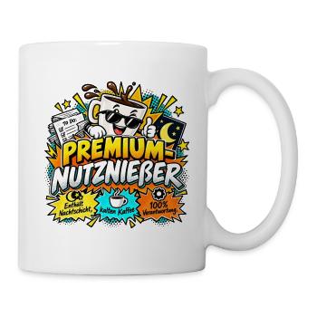 Premium-Nutznießer Kaffeeheld - Tasse - Weiß - Rechts