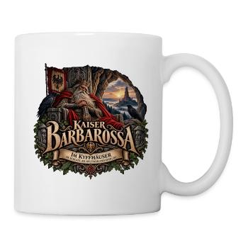 Kaiser Barbarossa – Kyffhäuser Sage - Tasse - Weiß - Rechts