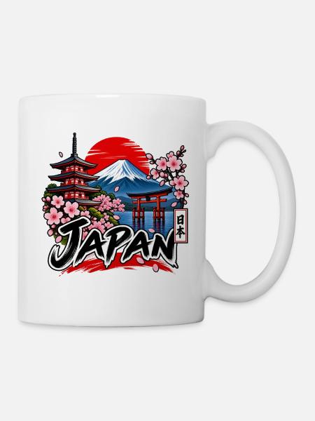 Japan – Fuji, Sakura & Tradition - Tasse - Weiß