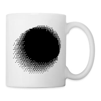 Design geometrischer Kreise - Tasse - Weiß - Rechts