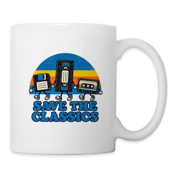 Save the Classics Kassette - Tasse - Weiß - Rechts