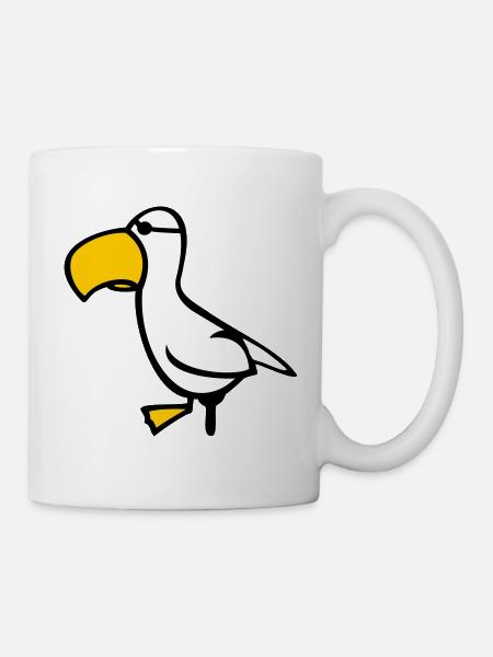 Piratenmöwe - Tasse - Weiß
