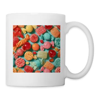 Retro-Pop-Süße Ausbrüche - Tasse - Weiß - Rechts