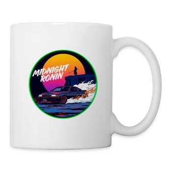 Midnight Ronin Retro übertrifft JDM Streetwear - Tasse - Weiß - Rechts