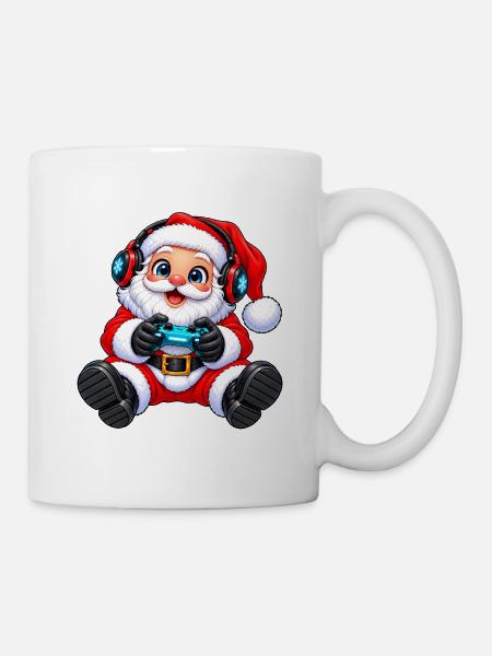 Gaming_santa - Tasse - Weiß
