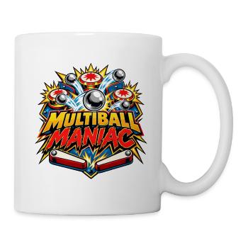 Multiball Maniac - Tasse - Weiß - Rechts