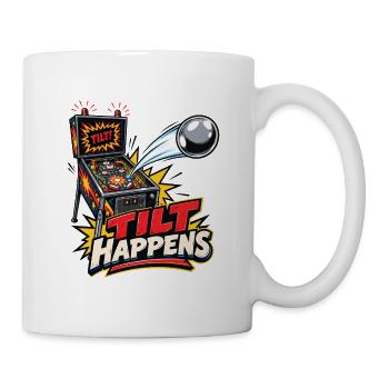 Tilt passiert in der Flipperhalle - Tasse - Weiß - Rechts
