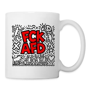 FCK AFD - Tasse - Weiß - Rechts
