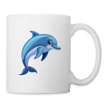 Delfin - Tasse - Weiß - Rechts