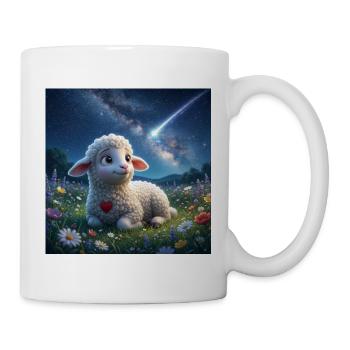 Lammy_watching_falling_star - Tasse - Weiß - Rechts