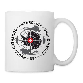 Antarktis Taucher Logo - Tasse - Weiß - Rechts