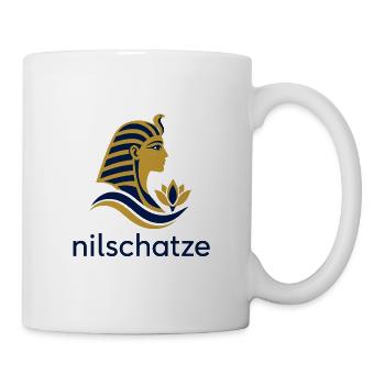 Nilschätze Pharao Profil Logo - Tasse - Weiß - Rechts