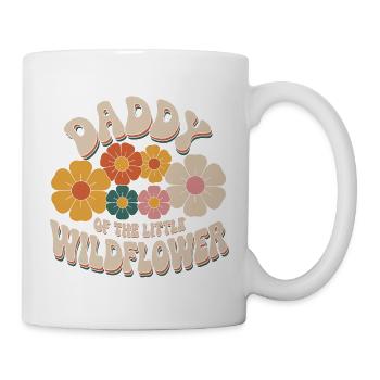 Papa der kleinen Wildblume - Tasse - Weiß - Rechts