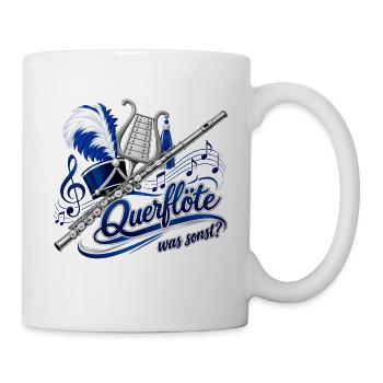 Querflöte was sonst - Tasse - Weiß - Rechts