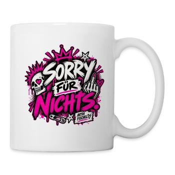 Sorry Für Nichts - Tasse - Weiß - Rechts