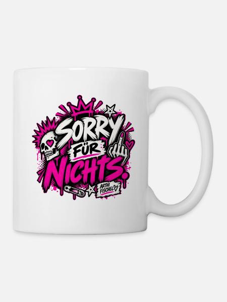 Sorry Für Nichts - Tasse - Weiß