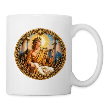 Goldene Sonnenharfe der Muse - Tasse - Weiß - Rechts