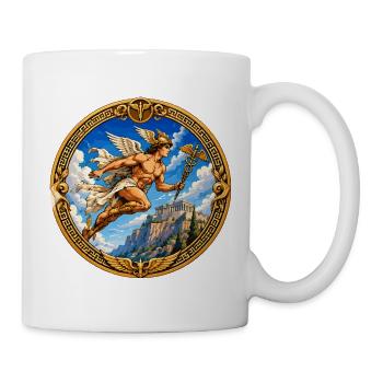 Mythologie Caduceus Kreis - Tasse - Weiß - Rechts
