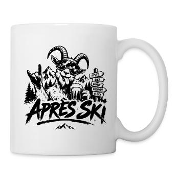 Après-Ski-Fans, Skifahrer & Snowboarder - Tasse - Weiß - Rechts