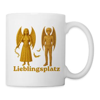 Lieblingsplatz Vampir-Dämonen - Tasse - Weiß - Rechts