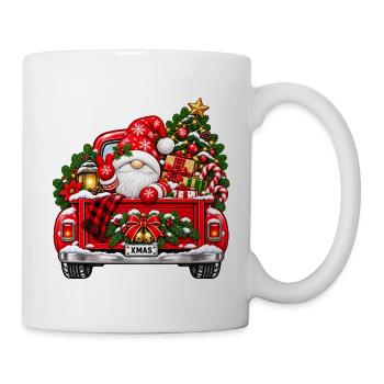 Zwerg im Pickup - Tasse - Weiß - Rechts