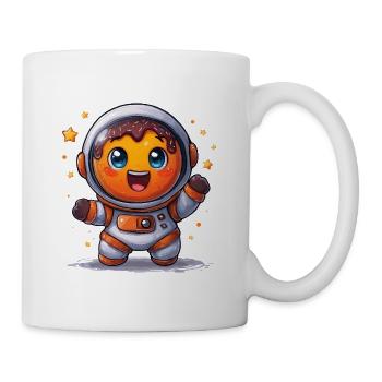 Astronauten-Donut im All - Tasse - Weiß - Rechts