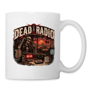 TOTES RADIO | Auf Sendung nach Mitternacht - Tasse - Weiß - Rechts