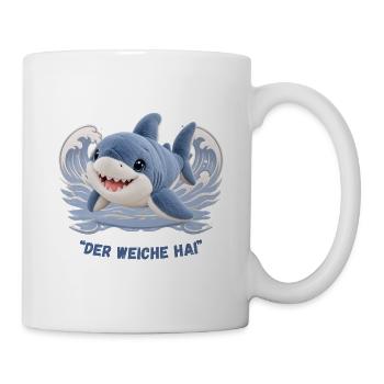 Der weiche Hai - Tasse - Weiß - Rechts