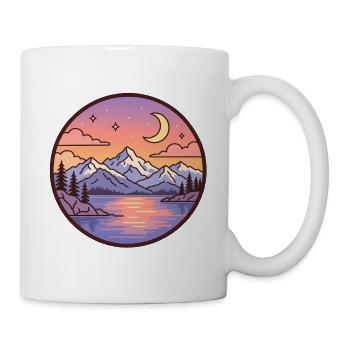 Mondsee Berglandschaft - Tasse - Weiß - Rechts