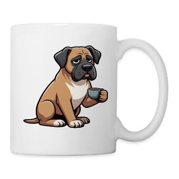 Deutsche Dogge Doggen Doggenbesitzer Doggenfan - Tasse - Weiß - Rechts