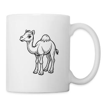 Niedliches Kamel - Tasse - Weiß - Rechts