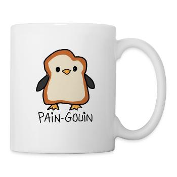 Pinguin Pain-Gouin - Tasse - Weiß - Rechts