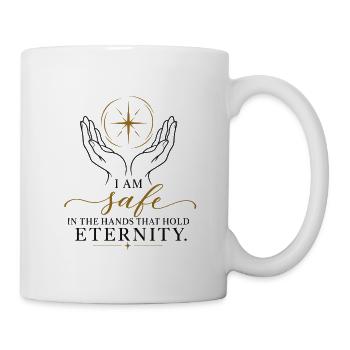 Sicher in Gottes Hand - Tasse - Weiß - Rechts