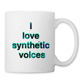 I Love Synthetic Voices Neon - Tasse - Weiß - Rechts