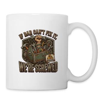 Dad's Fix-It Manifesto-Handwerker - Tasse - Weiß - Rechts