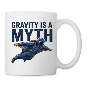 Gravität Mythos – Astronautenflug - Tasse - Weiß - Rechts