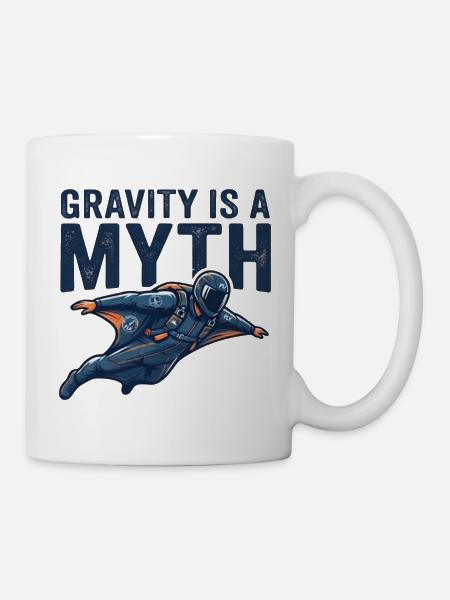 Gravität Mythos – Astronautenflug - Tasse - Weiß