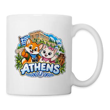 Tavi & Nela in Athens - Tasse - Weiß - Rechts