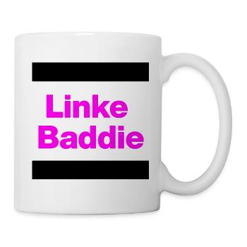 LINKE BADDIE STATEMENT FÜR DEMOKRATIE, GEGEN AFD - Tasse - Weiß - Rechts