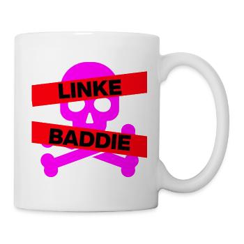LINKE BADDIE TOTENKOPF STATEMENT FÜR DEMOKRATIE - Tasse - Weiß - Rechts