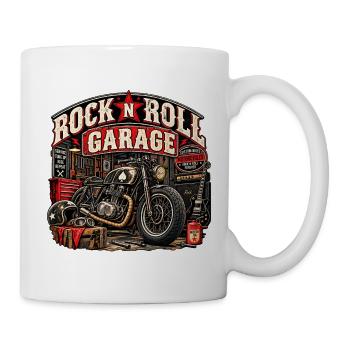 ROCK'N'ROLL-GARAGE | Custom Ride - Tasse - Weiß - Rechts